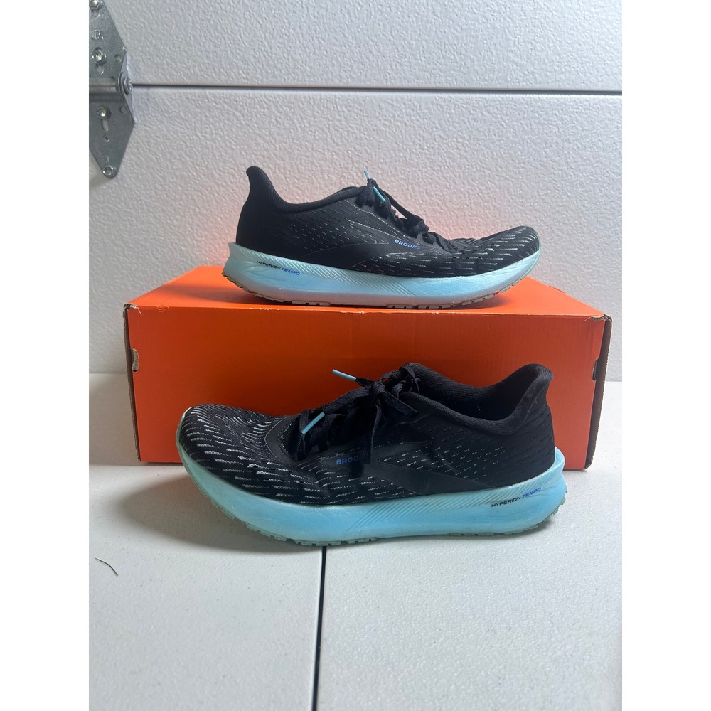 Brooks Hyperion Tempo Black/Icy Blue Size 10 #3192